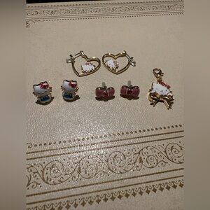 Hello Kitty Gold and Pink Kids Accessories Set